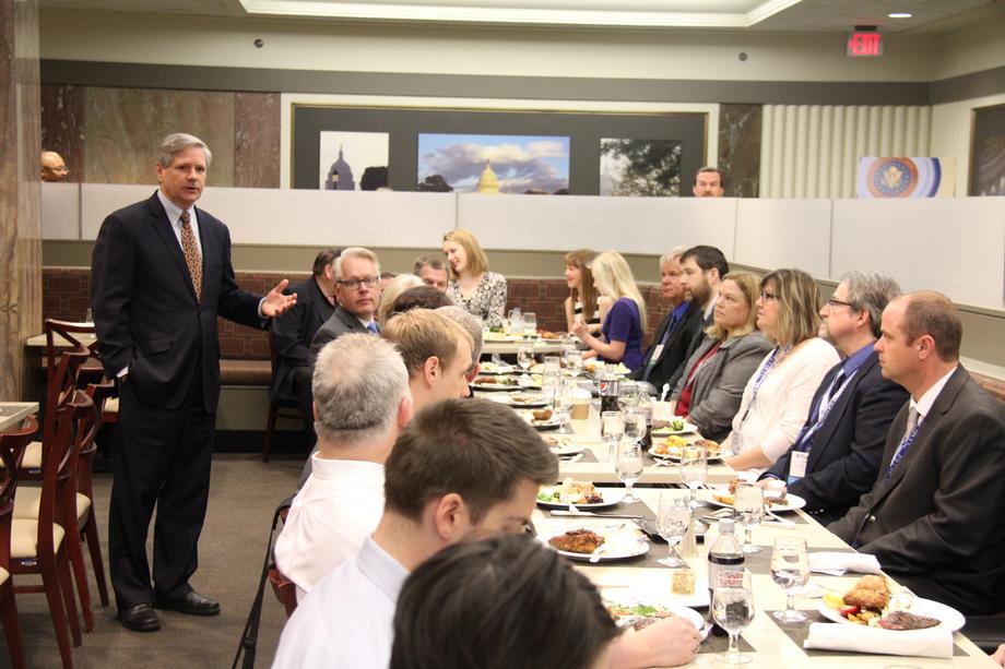 North Dakota Association of Telecommunications-April 2015 - Hoeven meets with the North Dakota of Telecommunications to discuss legislative updates